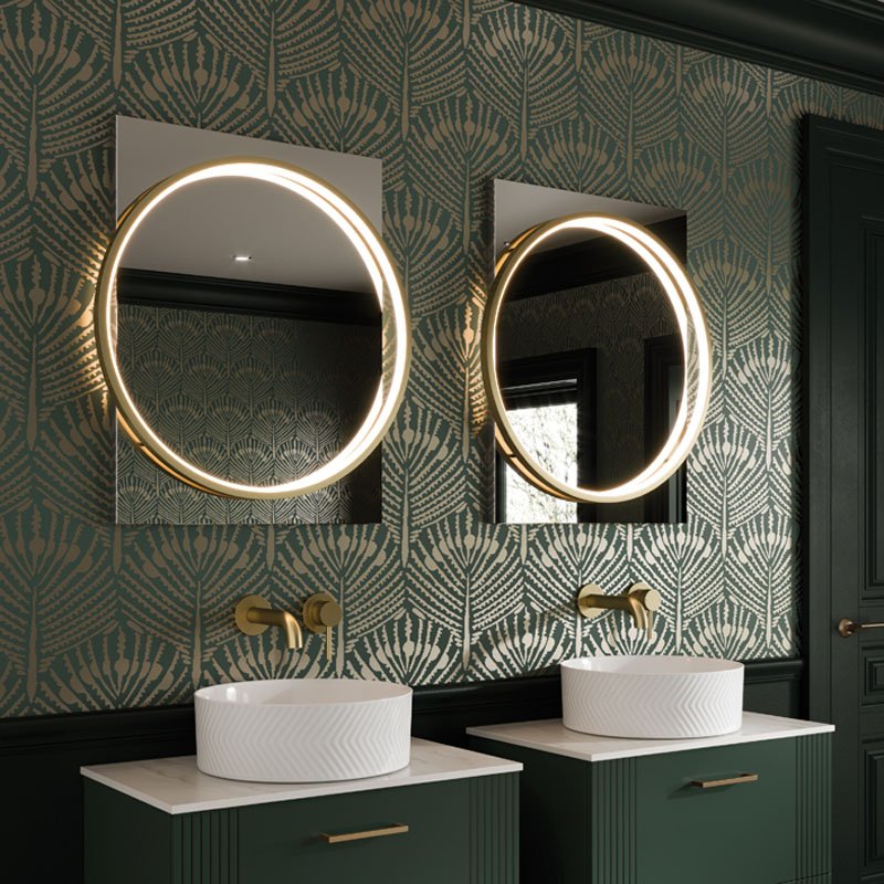 Solas - Round illuminated bathroom mirror
