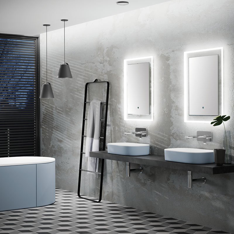 Illuminated bathroom mirrors - Element