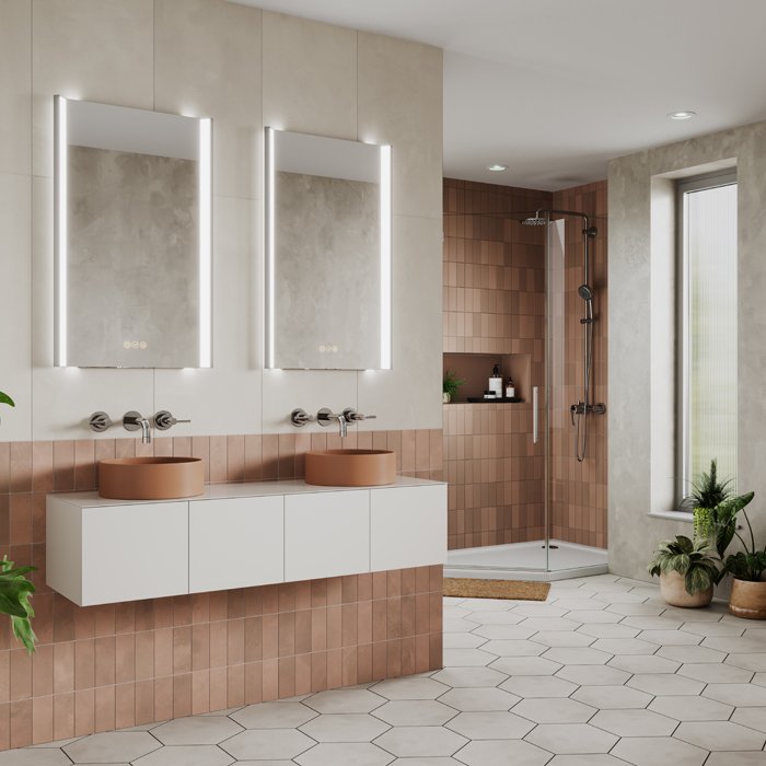 HIB Fold Bathroom Mirror - Premier Tiles and Bathrooms