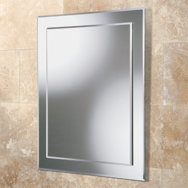 Emma - Rectangular beveled - Small bathroom mirror