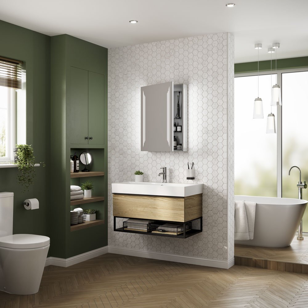 HIB Dimension Mirror Cabinet with Sound - Premier Tiles and Bathrooms