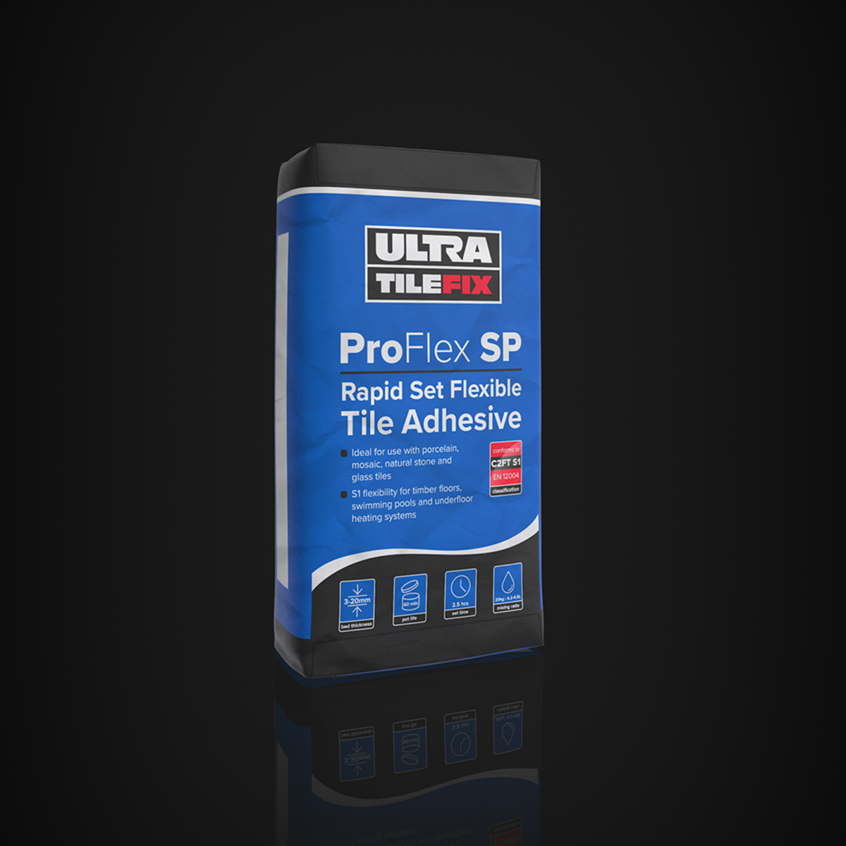Ultra Tile Fix Proflex SP Rapid Set Flexible Tile Adhesive