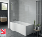 Kartell Oblique P - Shaped Shower Bath