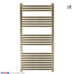 VOS Brushed Brass Radiator - Premier Tiles and Bathrooms
