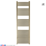 VOS Brushed Brass Radiator - Premier Tiles and Bathrooms