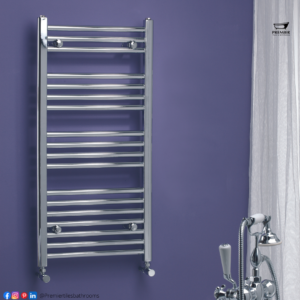 25mm Chrome Radiator - Premier Tiles and Bathrooms