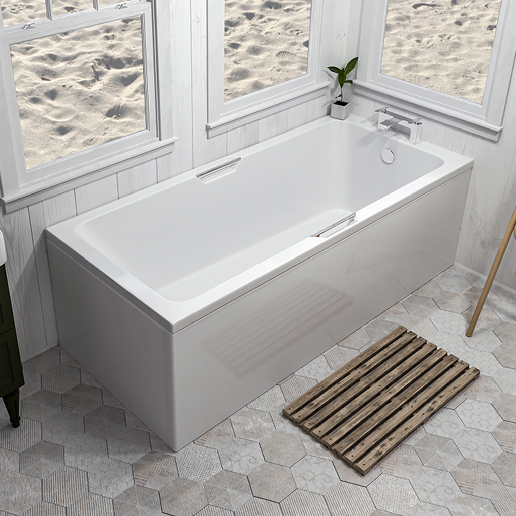 Twin Grip - Single Ended Portland Bath - Premier Tiles and Bathrooms