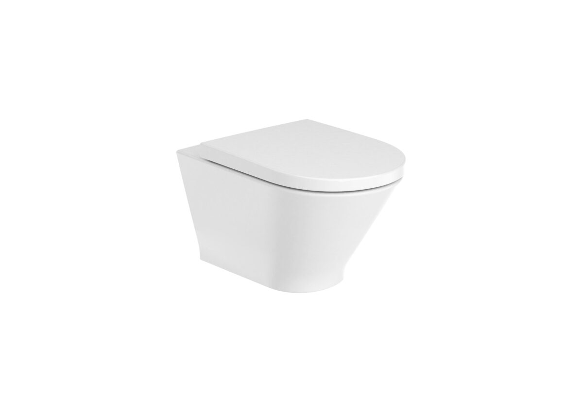 Roca - The Gap Round Wall-Hung Rimless WC