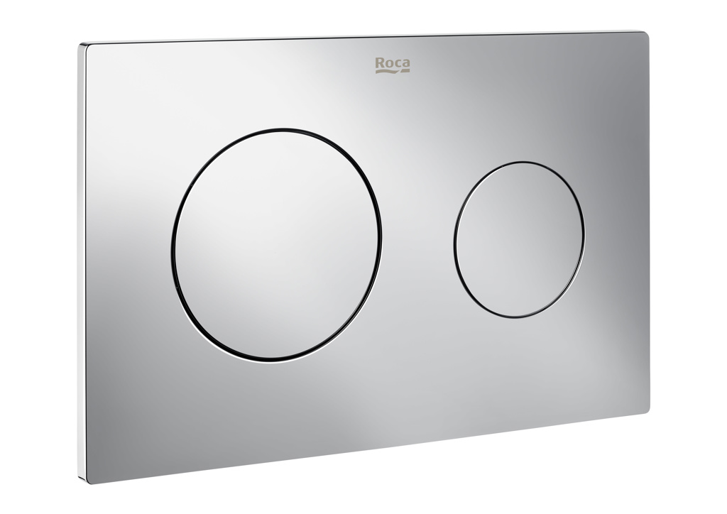 Roca In-Wall PL10 Dual Flush Operating Plate - Chrome