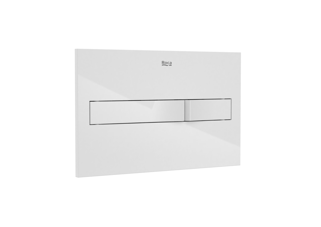 Roca PL2 Dual Flush Plate - White