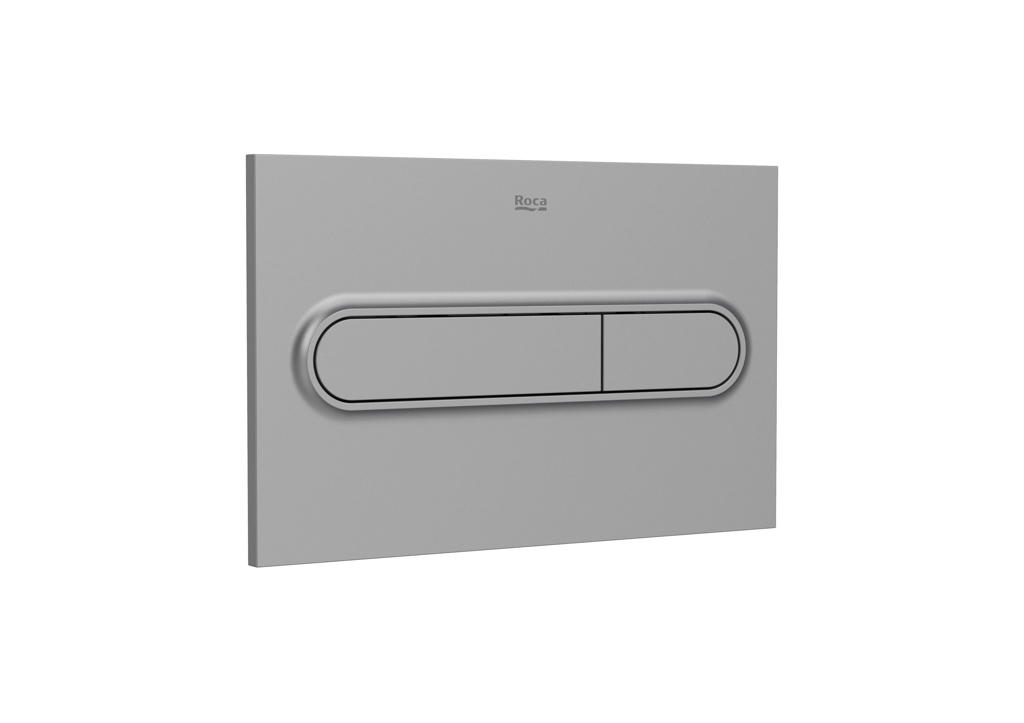 Roca PL1 Dual Flush Plate - Grey Lacquer