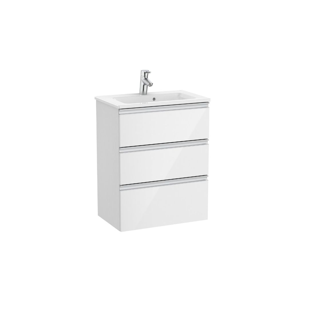 Roca The Gap Compact 600 3 Drawer - Vanity units for bathrooms