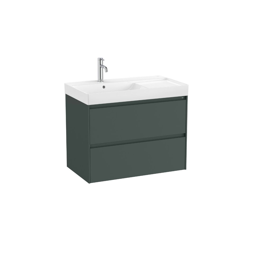 Roca Ona 800mm 2 Drawer Base Unit L/H - Premier Tiles and Bathrooms
