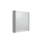 Tavistock Compass 600 Mirror Cabinet - Double Door - Gloss Light Grey