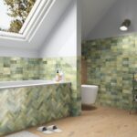 DREAMS GREEN 6,25X12,5 - bathroom feature wall tiles