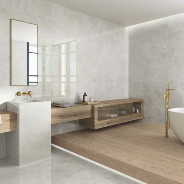 VALERIA PEARL - Cream marble tiles