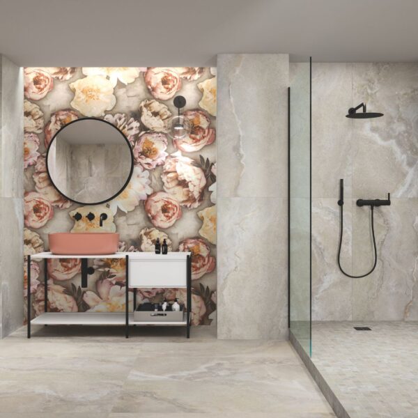 DECOR SET (2) CROSS 60X120 (2) - Onyx marble tiles