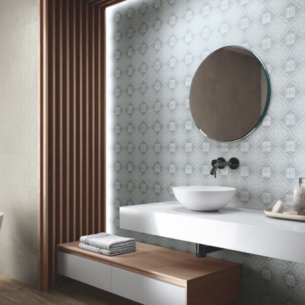SIENA DENIM - Patterned floor and wall tiles